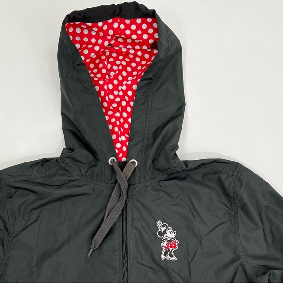 Disney Girls Minnie Mouse Full Zip Hooded Jacket - Picture 3 of 8